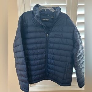 Men’s Marmot Zeus Jacket. Color is Arctic Navy. Size Large. Brand new. 700 Fill